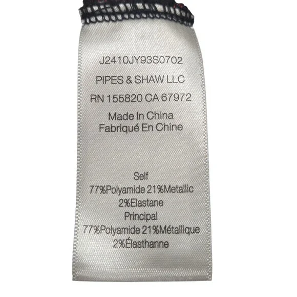 Veronica Beard Crimson Lurex Turtleneck Top - Picture 8 of 13